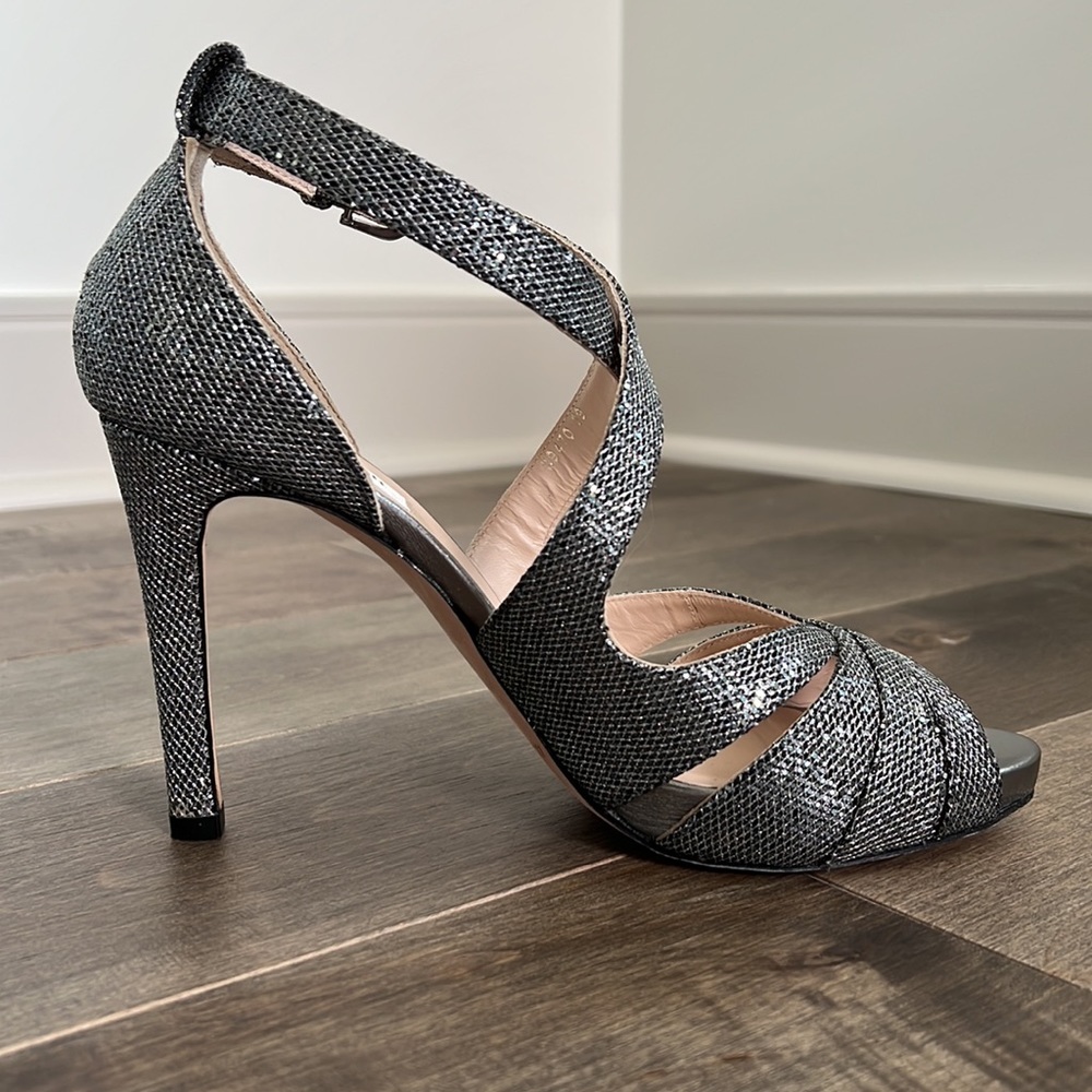 LK Bennett Stiletto in sparkling silver